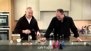 How to make a frappé coffee using an aerolatte milk frother [upl. by Harimas745]