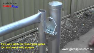 Gate Latch 2 way for round pipe and square [upl. by Toddie]