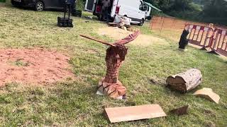 A fabulous range of wooden sculpture at Caerleon festival 2024 [upl. by Aleik]