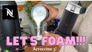 How To Foam Milk With Aeroccino 3 Make Coffee With Foam Tips amp Tricks  Easy Foamed Latte Recipe [upl. by Ainigriv532]