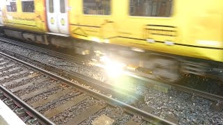 Merseyrail 507 009 making arcs at Birkdale station [upl. by Scoles]